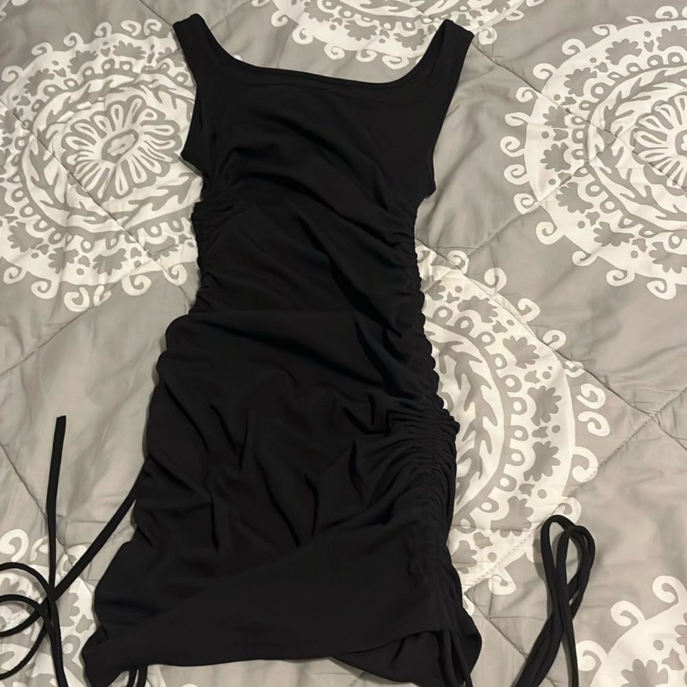 Black tight dress